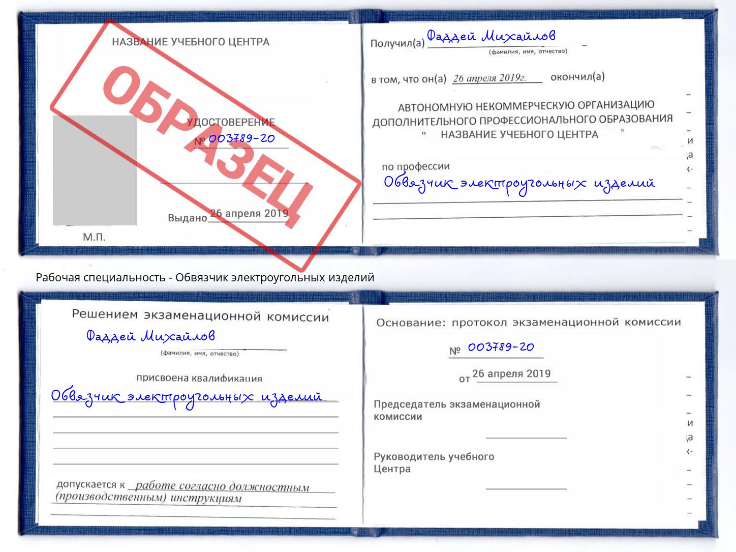 Обвязчик электроугольных изделий Краснокамск