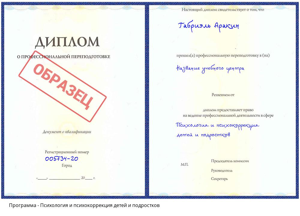 Психология и психокоррекция детей и подростков Краснокамск